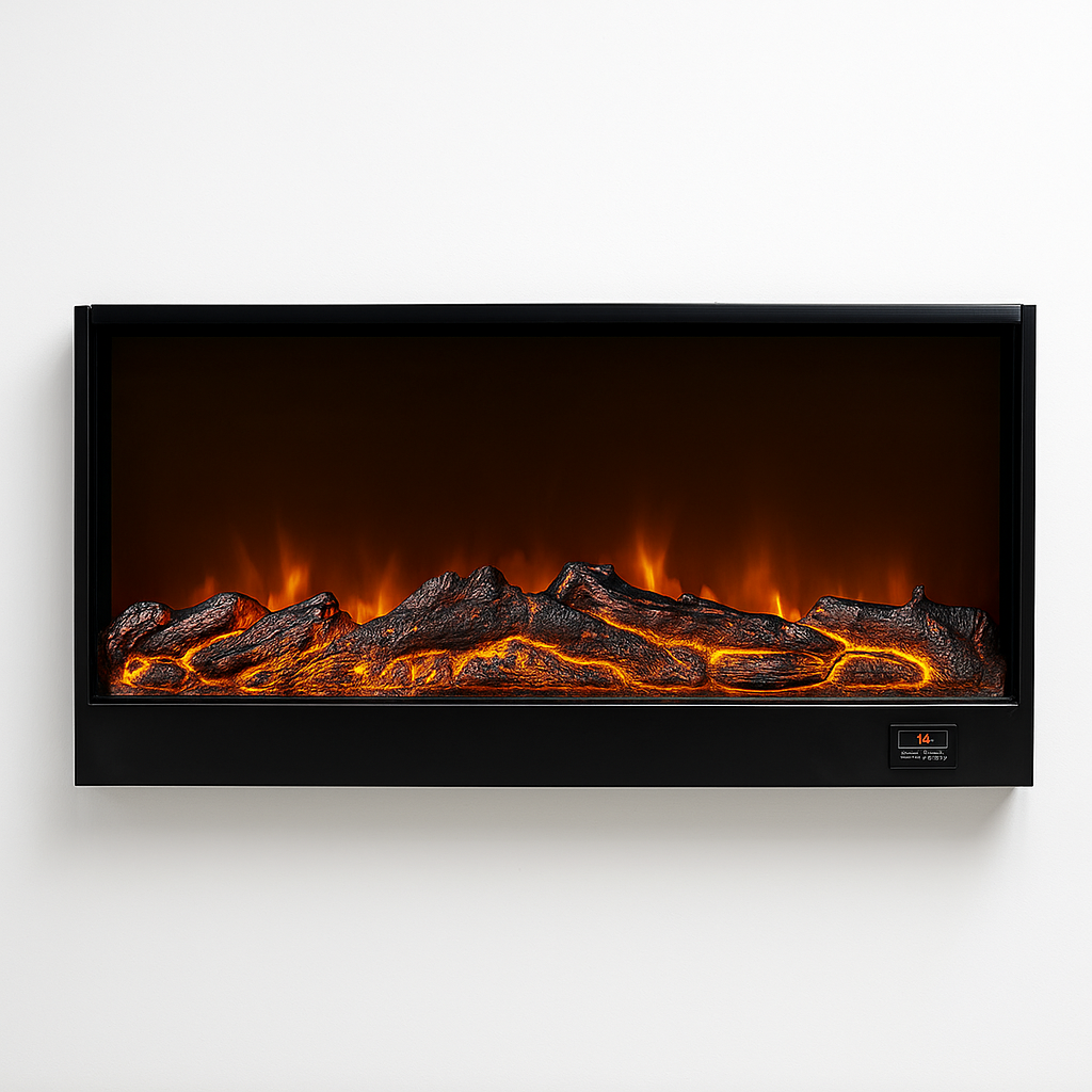 T²Mobile Flame AuraFlame RidgeLine 48-Inch Electric Fireplace – Hazeilite