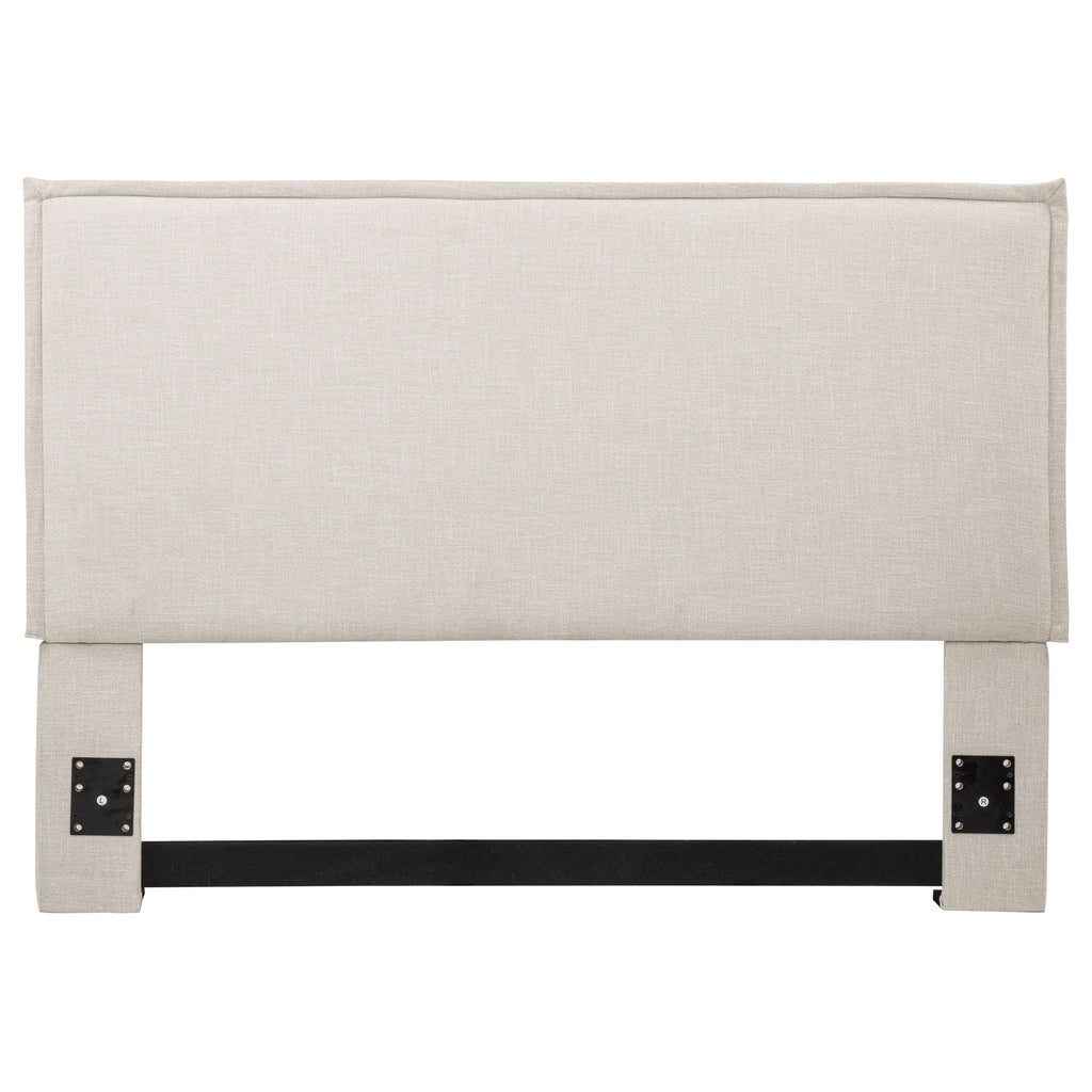 Izzy Upholstered Queen or Full Panel Headboard Sand
