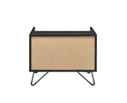 Melkree - Accent Table - Oak & Black