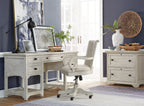 Bronwyn - Fully Upholstered Swivel Chair - Alabaster