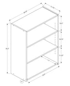 Bookshelf, Bookcase, 4 Tier, For Office, Transitional