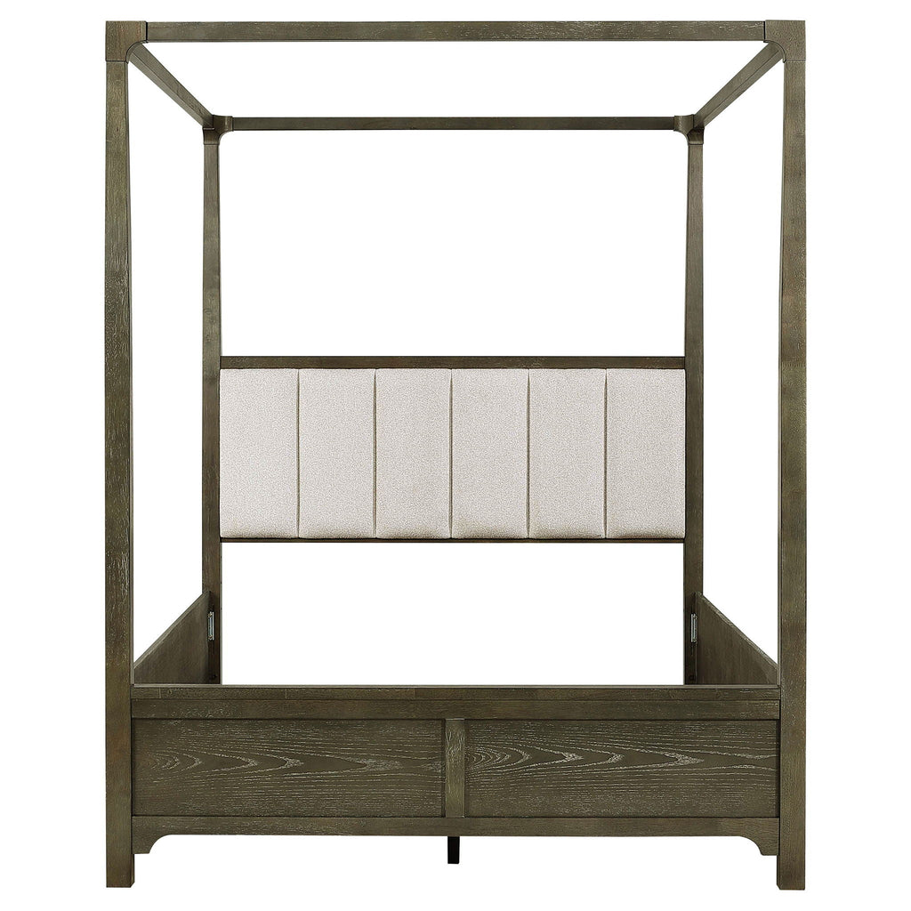 Gran Park Queen Canopy Bed Dark Cocoa