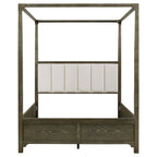 Gran Park Queen Canopy Bed Dark Cocoa