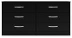 Finch - Six Drawer Dresser - Black