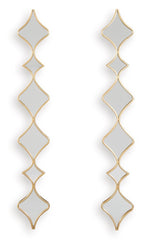 Harriswood - Accent Mirror Set (Set of 2) - Gold Finish