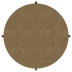 Arini Round Coffee Table With Storage Shelf Sand Wash