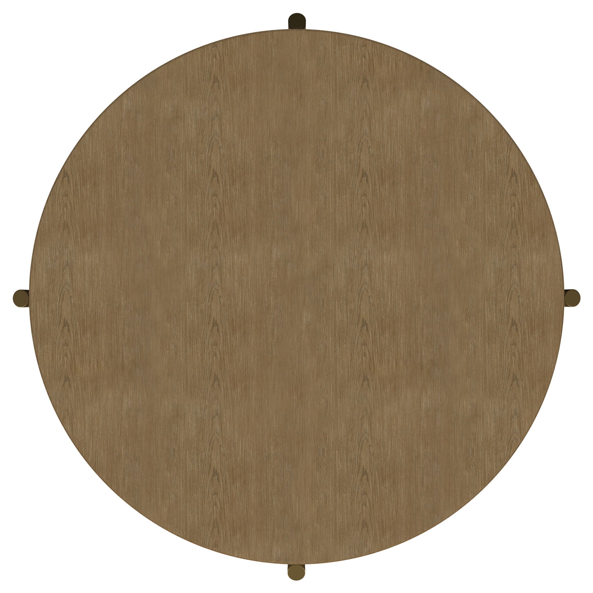Arini Round Coffee Table With Storage Shelf Sand Wash