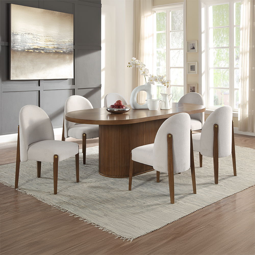 Gamarya - Dining Table - Dark Oak