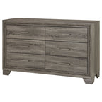 Wright 6-drawer Dresser Cabinet Brown Oak