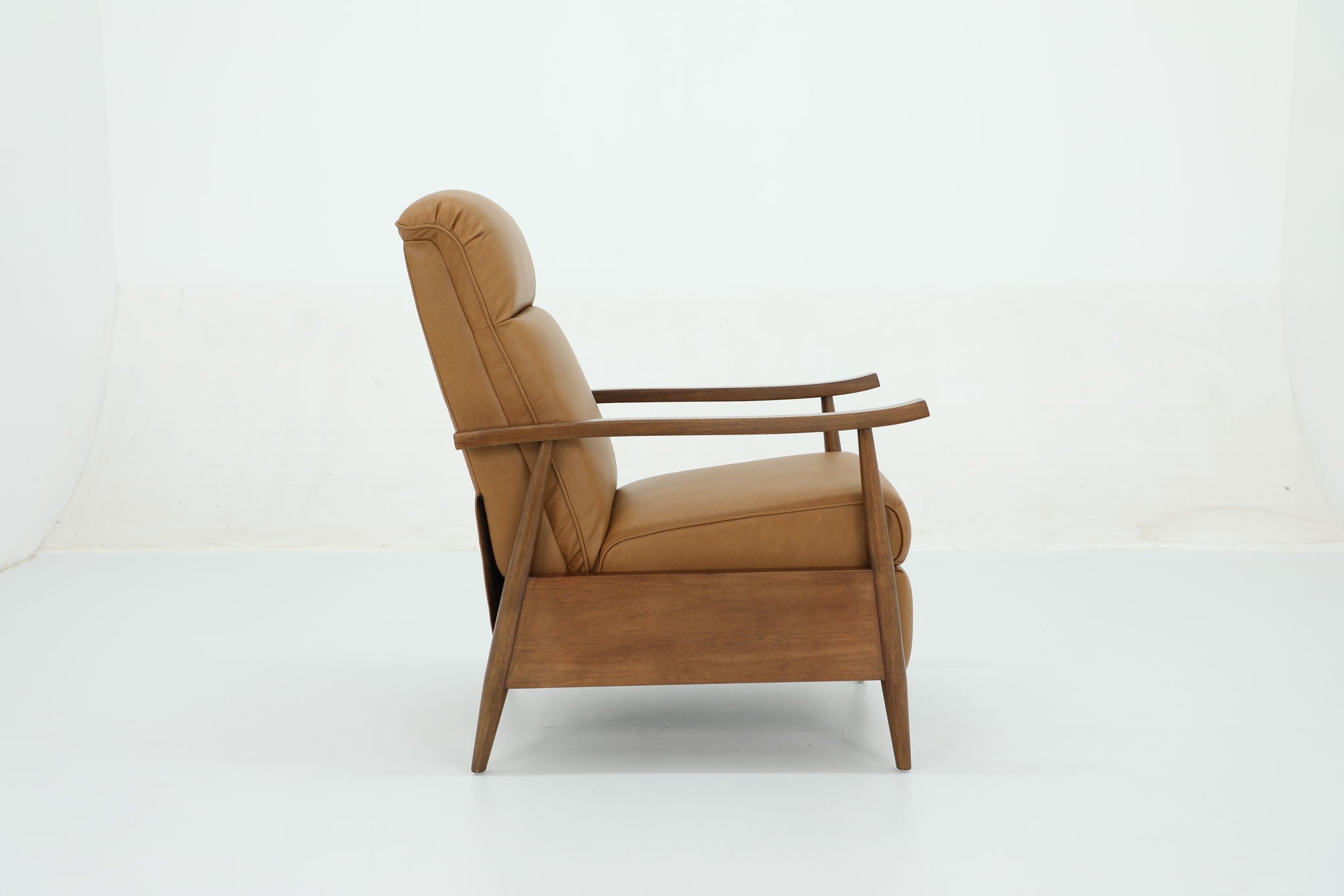 Hampton (B) - Recliner Push Thru The Arms - Santa Fe-Brandy