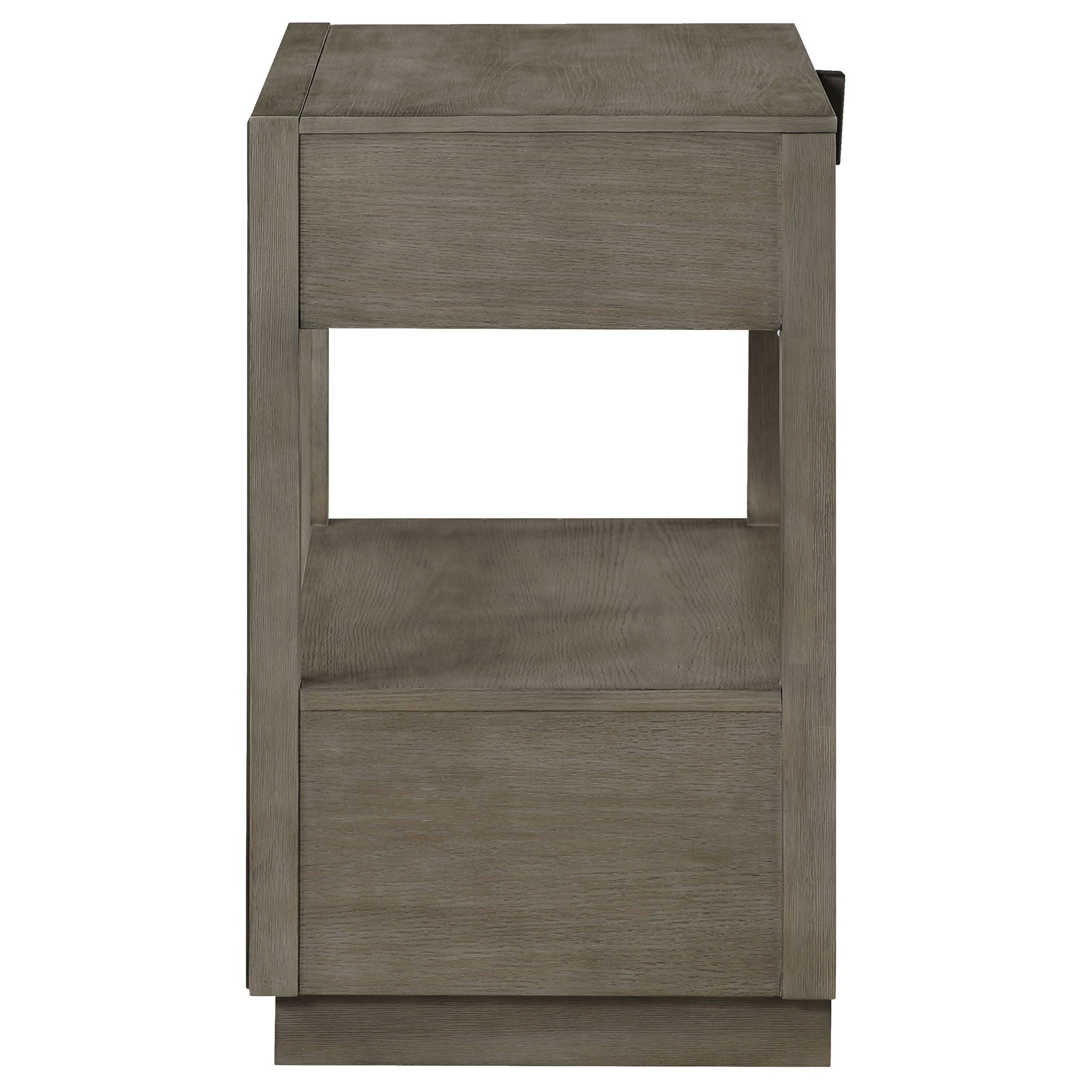 Durango 2-drawer Nightstand Bedside Table Taupe Oak