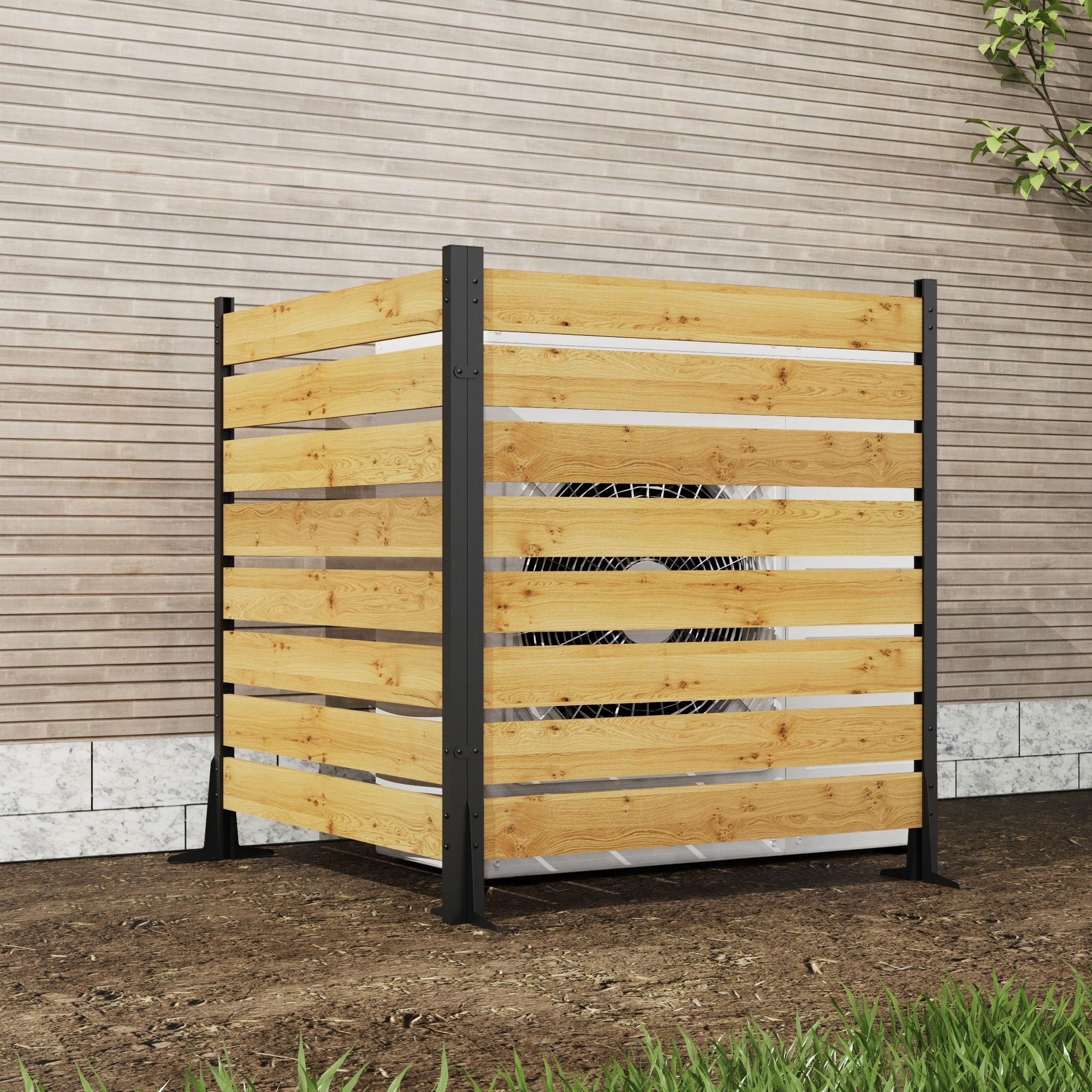 Outdoor Privacy Screen For Pool And Equipment Enclosures