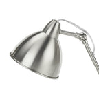 Lighting, Table Lamp, USB Port Included, Nickel Metal, Nickel Shade, Modern - Silver