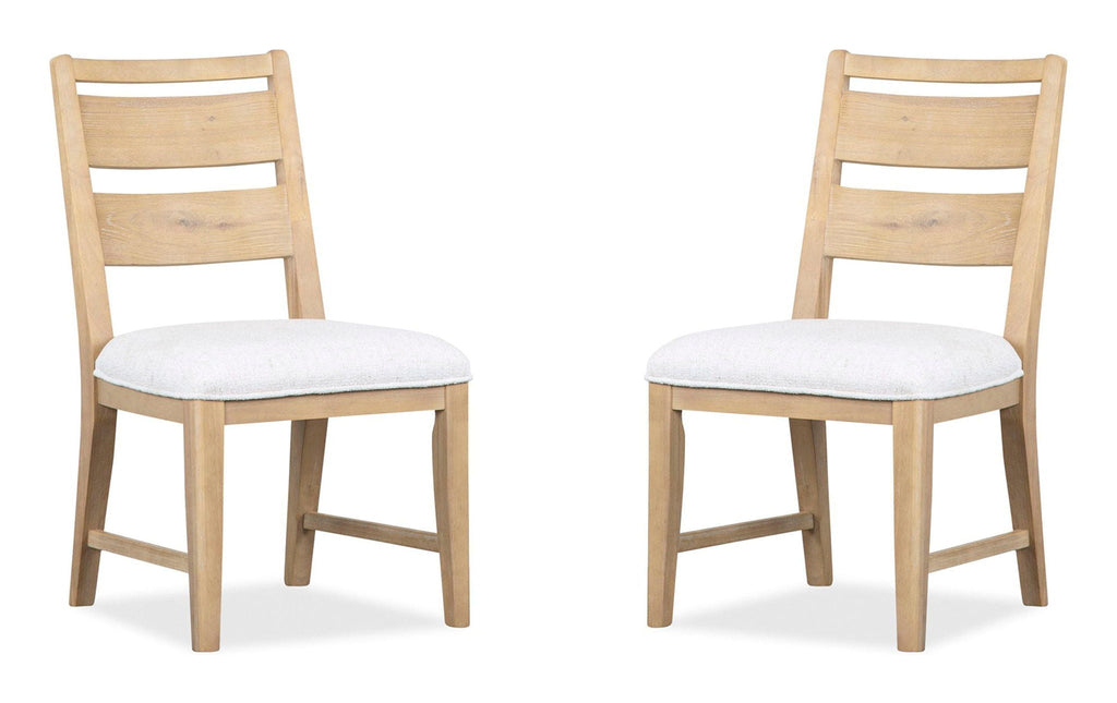 Somerset - Dining Side Chair With Upholstered Seat (Set of 2) - Butternut and Omari Natural