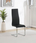 Montclair Upholstered Dining Side Chair Black (Set of 4)