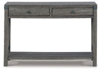 Freedan - Console Sofa Table - Grayish Brown