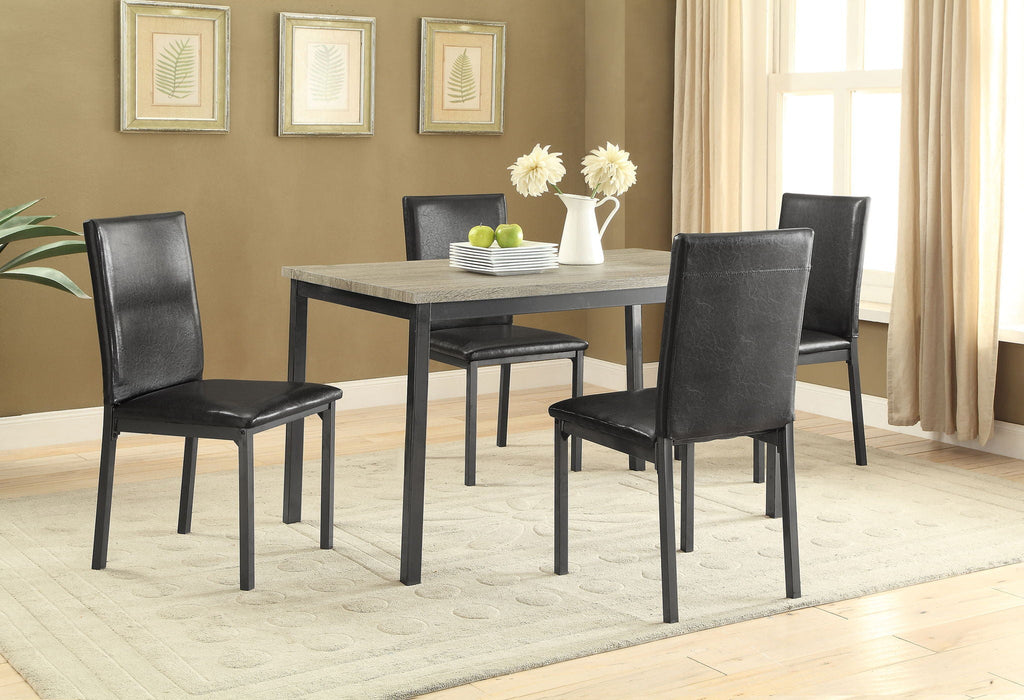 Garza Upholstered Dining Side Chair Dark Brown (Set of 2)