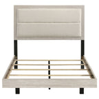 Trenton 54-inch Wood Full Panel Bed Rustic Cream