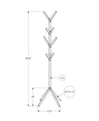 Coat Rack, Hall Tree, Free Standing, 8 Hooks, Entryway, Contemporary & Modern