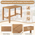 Patio Bar Set With Ergonomic Chairs