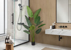 60" Tall, Artificial Plant, Bird Of Paradise Tree, Indoor, Faux, Fake, Floor, Greenery, Potted, Decorative - Green / Black