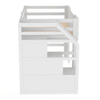 Loft Bed With Storage Staircase And Windows
