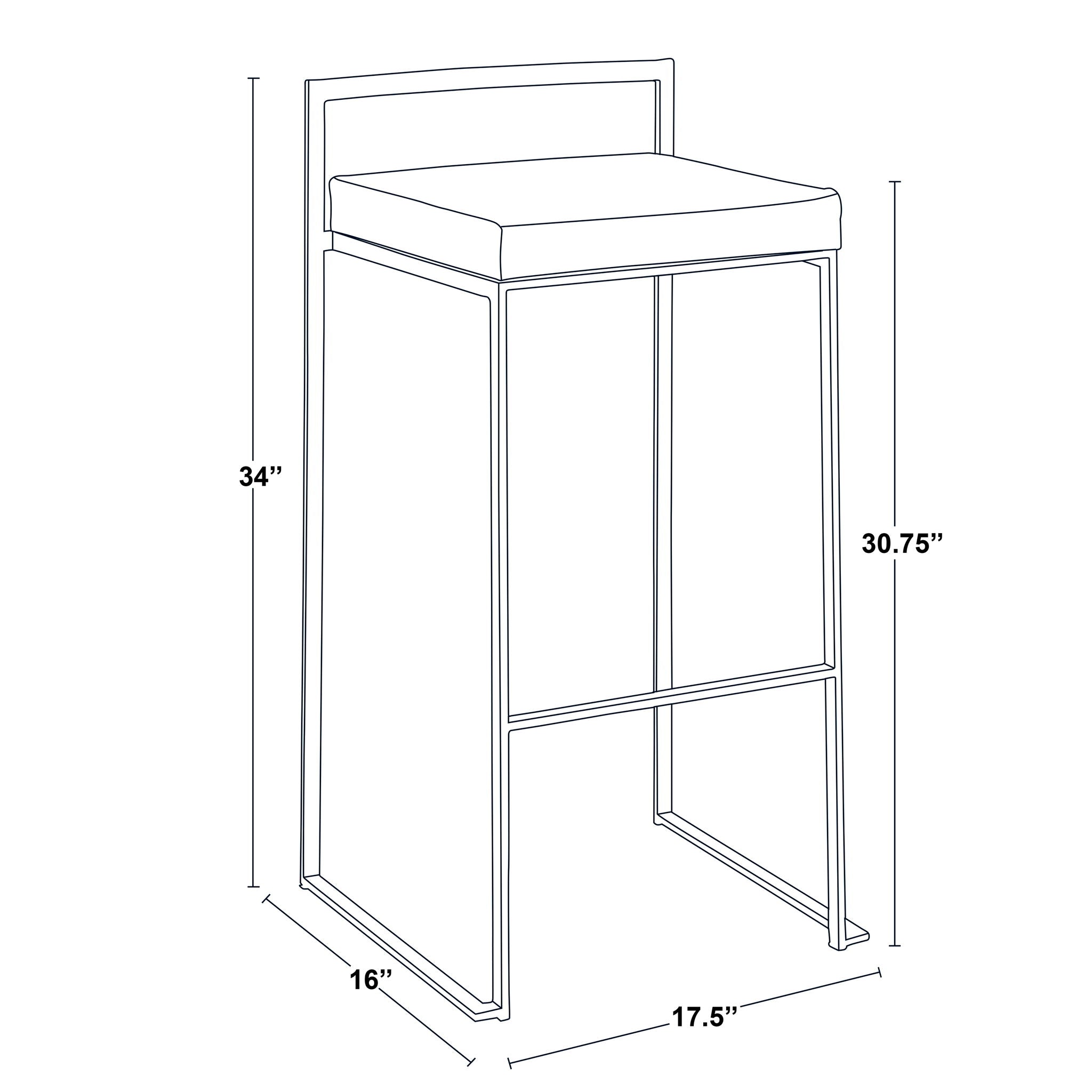Fuji - Contemporary Stackable Design Barstool