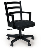 Wildenauer - Home Office Swivel Desk Chair - Brown / Black