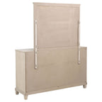 Pembroke 6-drawer Bedroom Dresser with Mirror Washed Oak
