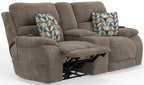 Joya - Power Headrest Power Lay Flat Reclining Console Loveseat With CR3 Heat/Massage/Lumbar/ZG