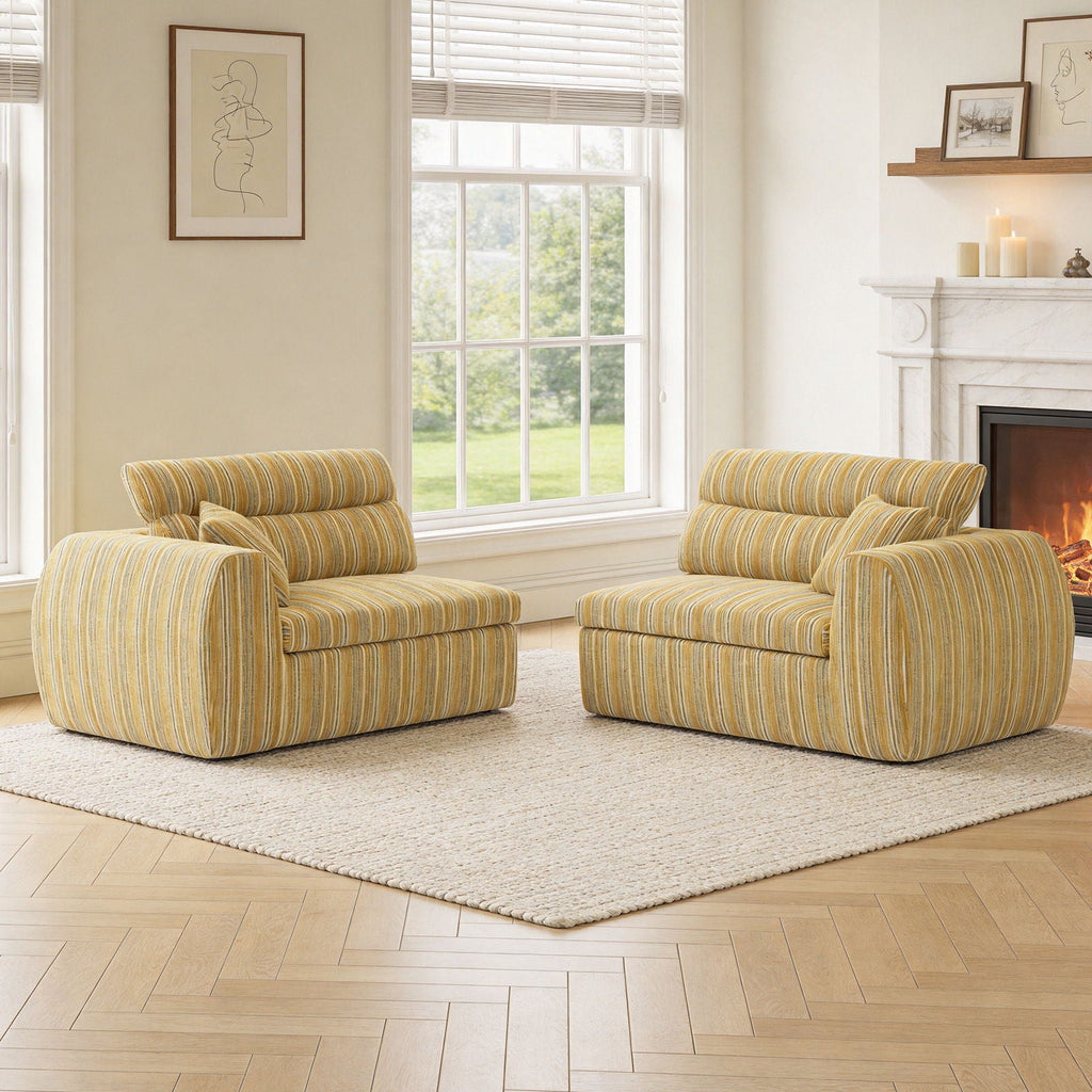 3 Seater, Couch With Throw Pillows For Living Room