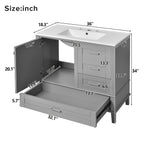 Traditional Bathroom Vanity Set With Soft Close Doors