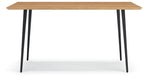 Gretlynn - Rectangular Dining Room Table - Black / Natural