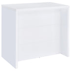 Topanga Engineered Wood Freestanding Home Bar White