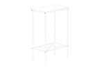 Accent Side Table, Narrow, Small, 2 Tier, Contemporary & Modern