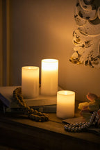 LED Candles With Remote Timer (Set of 3) - White