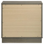 Fenwick 2-drawer Nightstand Bedside Table Grey Oak