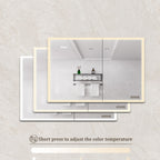 Bathroom Medicine Cabinet With Lights, LED Medicine Cabinet With Mirror, Lighted Medicine Cabinet With Defogger