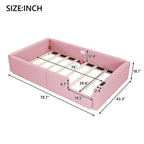 Platform Bed With Guardrail And Charging Station
