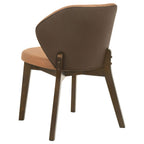 Randolph Dining Side Chair Butterscotch and Brown (Set of 2)