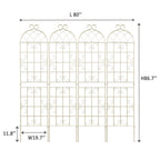 Metal Garden Rustproof Trellis For Climbing Plants Outdoor Flower Support