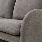 Loveseat Sofa Small Couch For Living Room, Sherpa Fabric Upholstered Loveseat Sofa Couch, Small Loveseat Sofa For Apartment, Bedroom