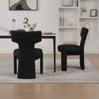Armless Curved Back Accent Chairs