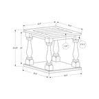 Accent Table, 2 Tier, Square, Traditional - Espresso
