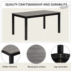 Modern Dining Table Set With Upholstered Chairs For Dining Room