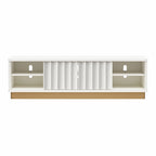 Rene - Scalloped TV Stand For TVs Up To 65" - White