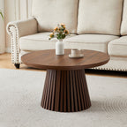Oval Coffee Table For Living Room - Walnut