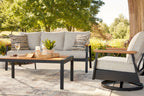 Carmel Highlands - Sofa, Chairs, Table Set (Set of 4) - Dark Brown