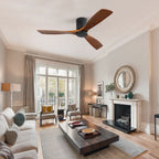 Low Profile Ceiling Fan DC, 3 Blade, Noiseless Reversible Motor, Remote Control