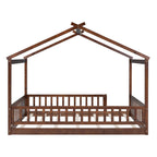 Bed House Bed Frame With Fence